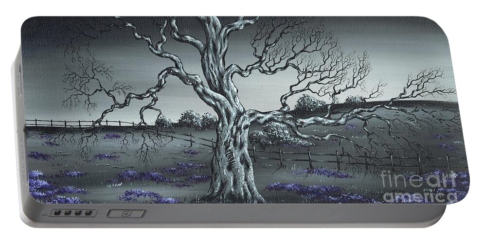 Tree Portable Battery Charger featuring the painting Big Old Tree by Kenneth Clarke