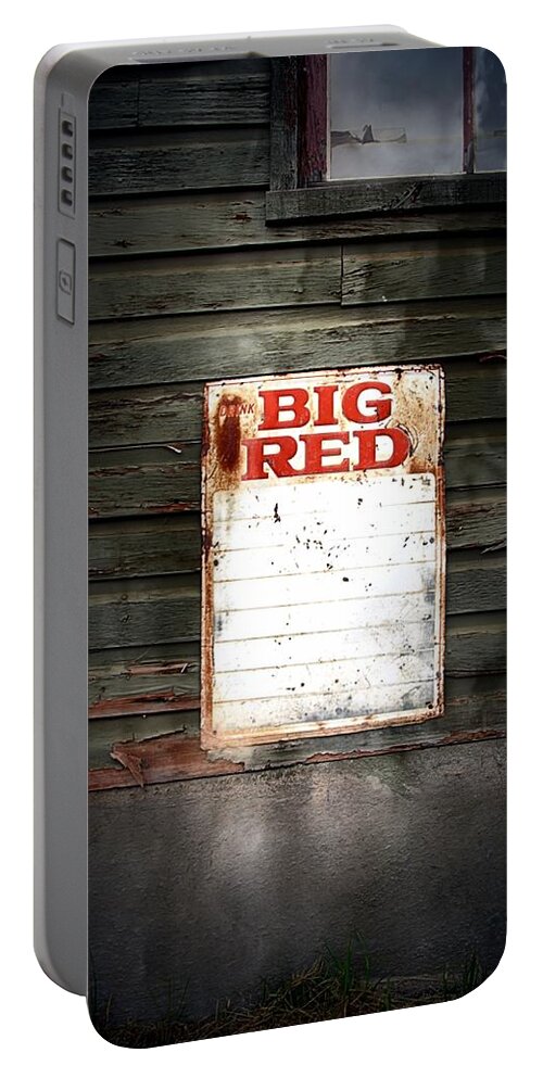 Newel Hunter Portable Battery Charger featuring the photograph Big Red by Newel Hunter
