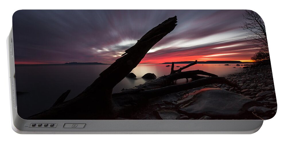 Aboriginal Portable Battery Charger featuring the photograph Big Red Sky, Point Place 2 by Jakub Sisak