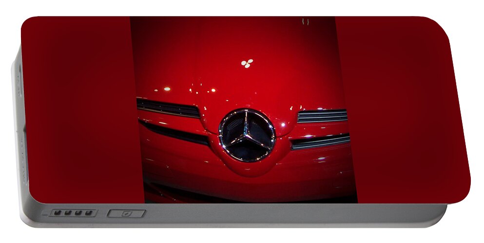 Picture Portable Battery Charger featuring the photograph Big Red Smile - Mercedes-Benz S L R McLaren by Serge Averbukh