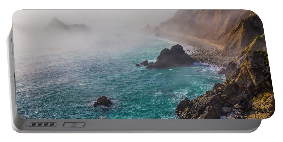 Big Sur California Portable Battery Charger featuring the photograph Big Sur Coastal Fog by Garry Gay