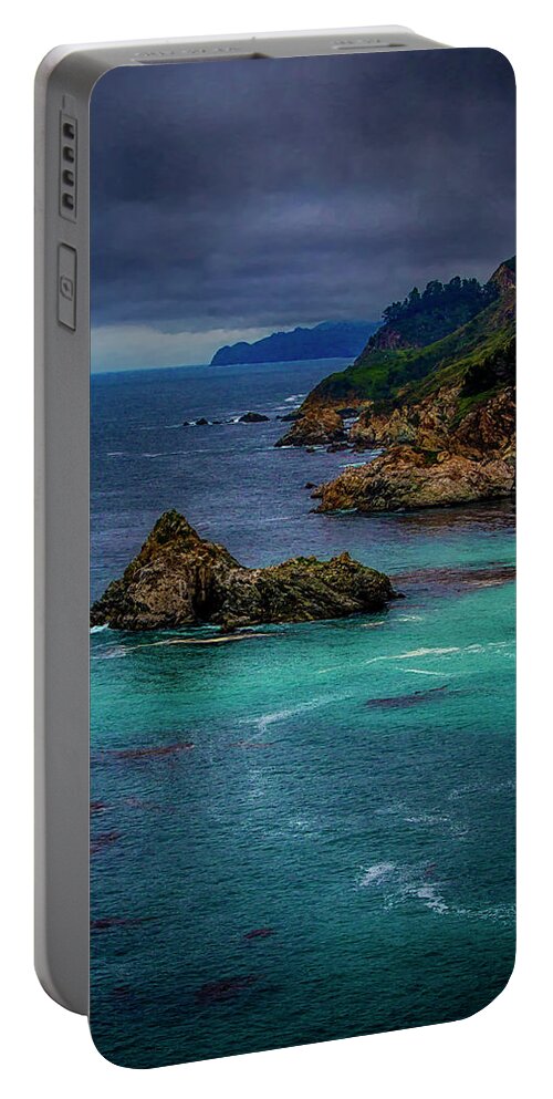 Coastline Portable Battery Charger featuring the photograph Big Sur Coastline by Joseph Hollingsworth