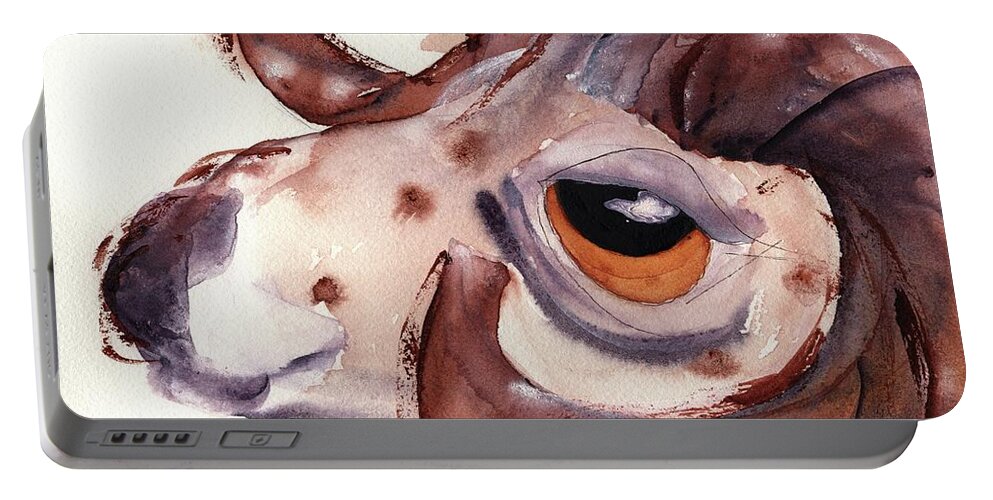 Bighorn Sheep Portable Battery Charger featuring the painting Bighorn Sheep by Dawn Derman