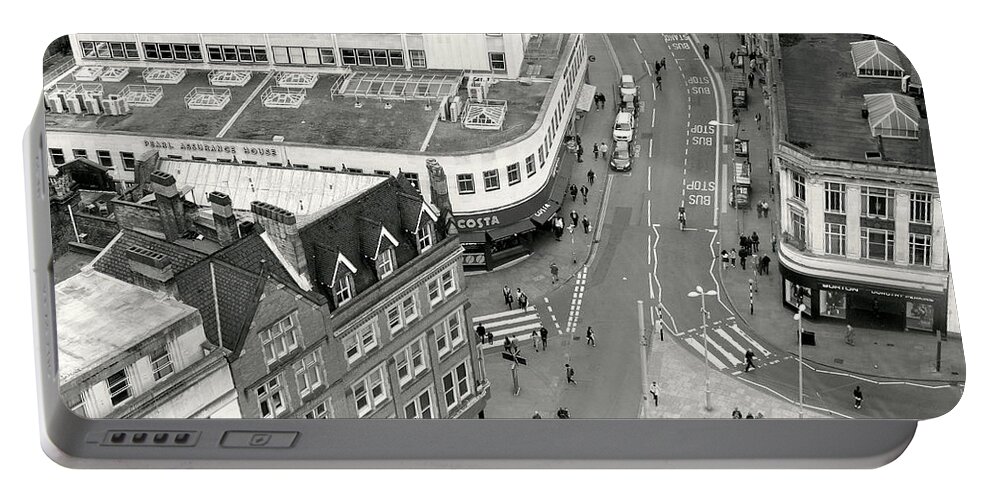 Architecture Portable Battery Charger featuring the photograph Birds Eye View by Ieva Kambarovaite