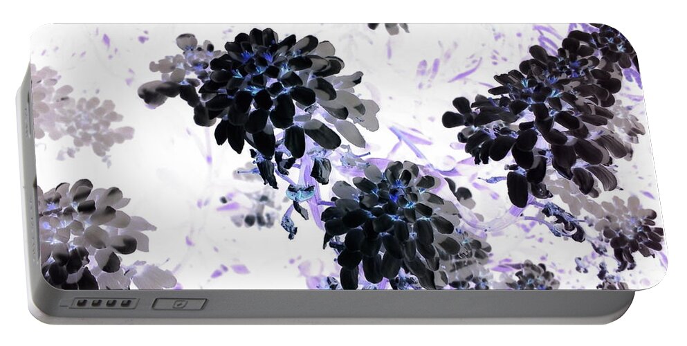Orphelia Aristal Portable Battery Charger featuring the photograph Black Blooms I by Orphelia Aristal