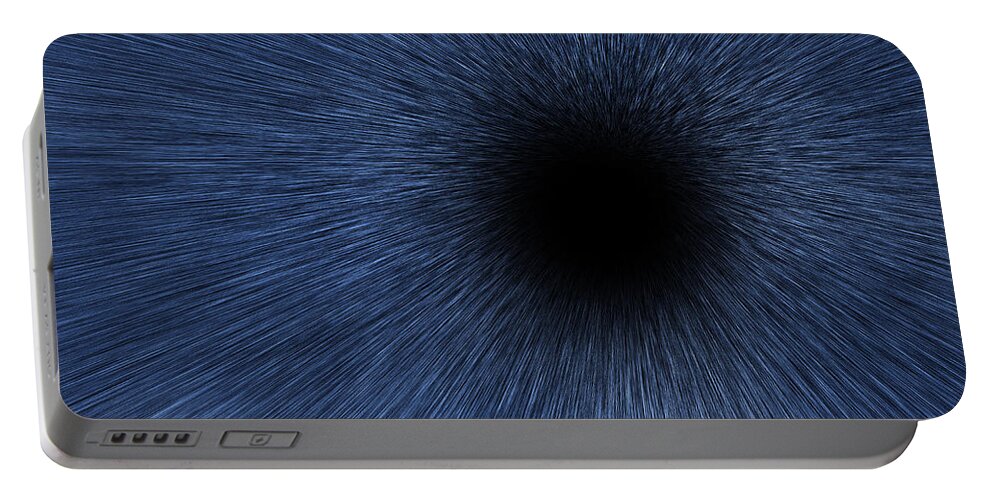 Stars Portable Battery Charger featuring the digital art Black Hole by Pelo Blanco Photo