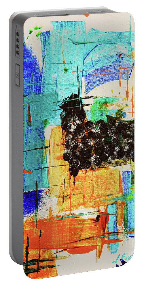 Art Portable Battery Charger featuring the painting Black Sheep by Jeanette French