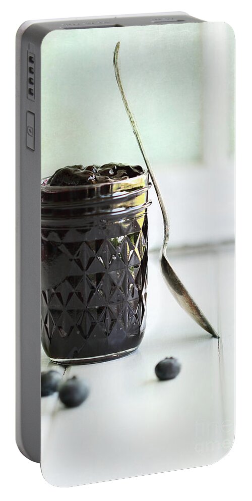 Blueberry Portable Battery Charger featuring the photograph Blackberry Preserves by Stephanie Frey