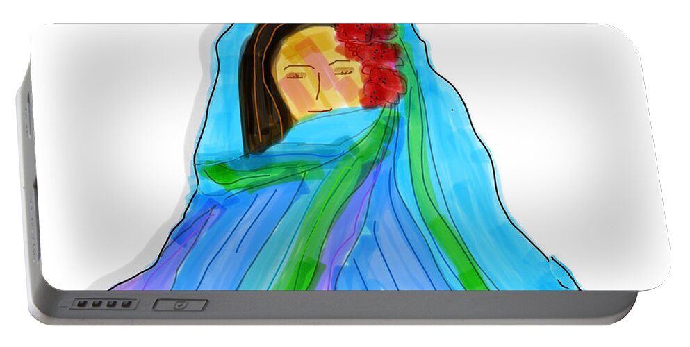 Woman Portable Battery Charger featuring the digital art Blanket Statement by Sherry Killam