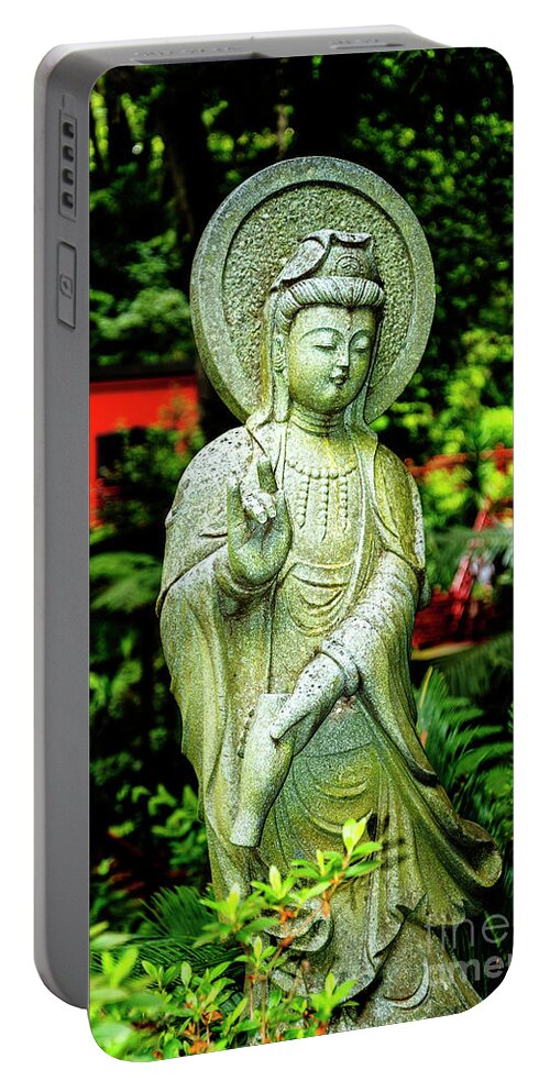 Tropical Portable Battery Charger featuring the photograph Blessings of a Goddess by Brenda Kean