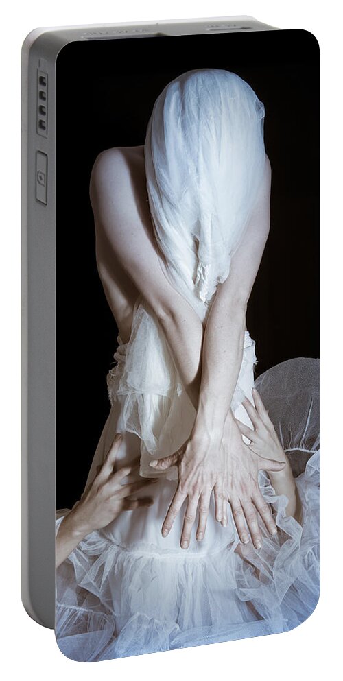 Woman Portable Battery Charger featuring the photograph Blind reach by Scott Sawyer