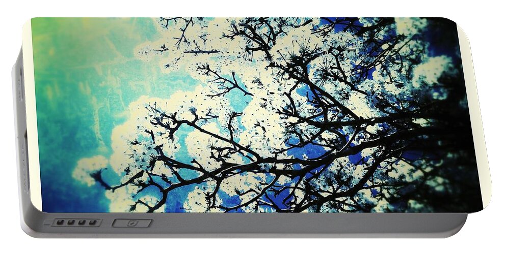 Spiritual Portable Battery Charger featuring the photograph Blossoming by Christine Paris