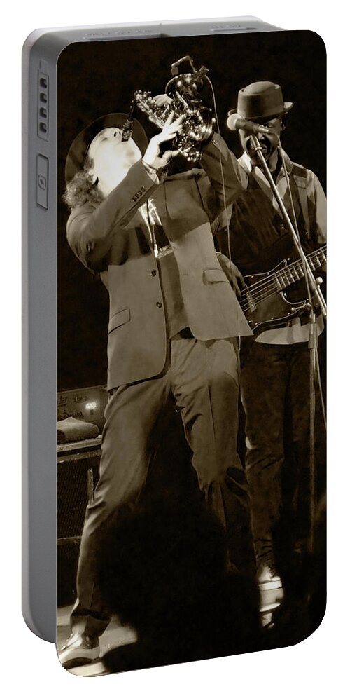 Sax Portable Battery Charger featuring the photograph Blow Boney Blow by Leon deVose