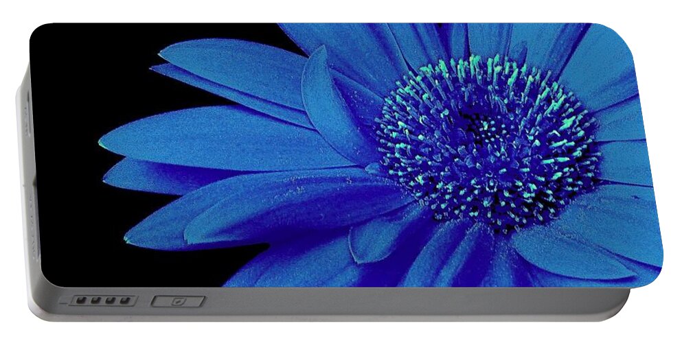 Blue Portable Battery Charger featuring the photograph Blue by Elfriede Fulda
