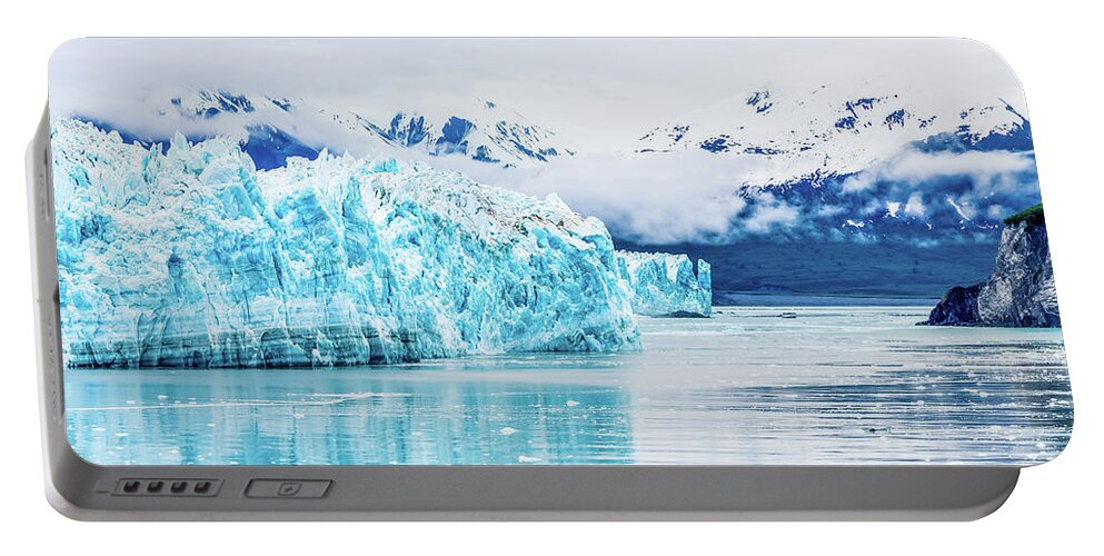 Change Portable Battery Charger featuring the photograph Blue Glacier by Darryl Brooks