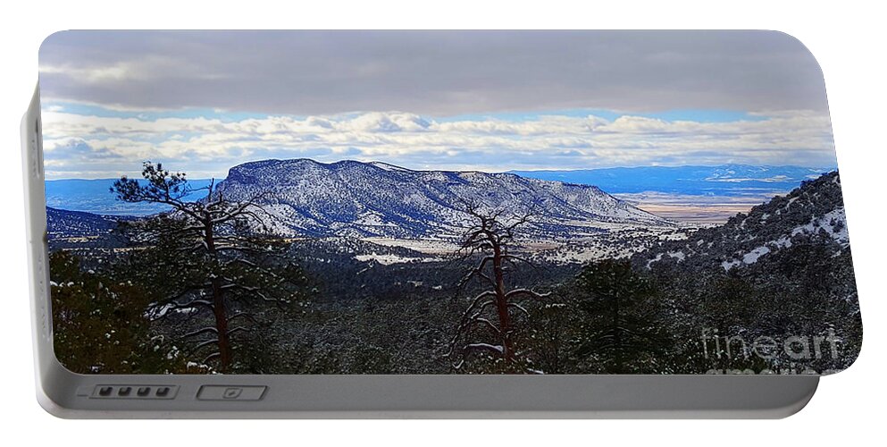 Southwest Landscape Portable Battery Charger featuring the photograph Blue Hill by Robert WK Clark