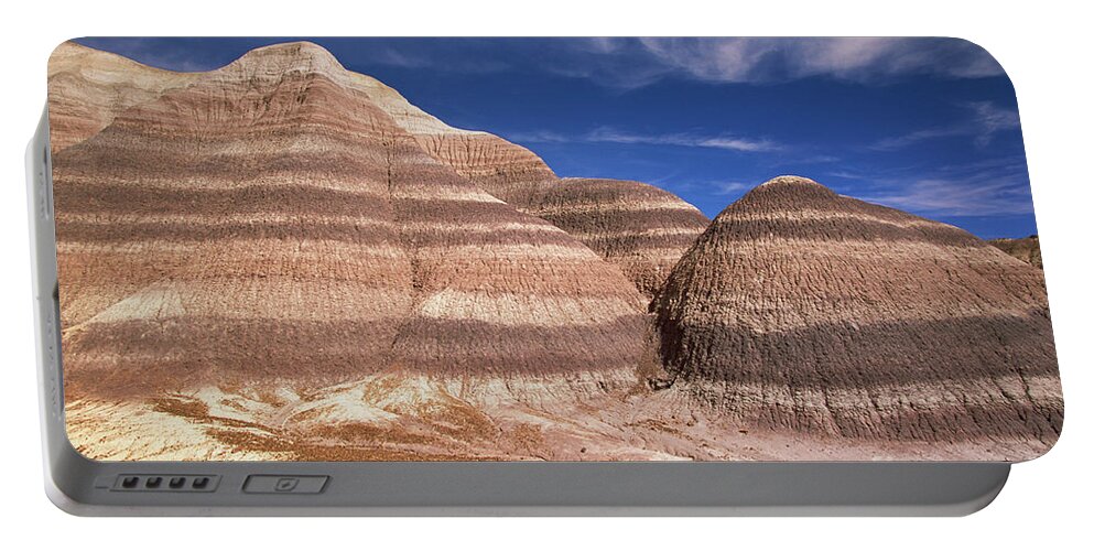 00343395 Portable Battery Charger featuring the photograph Blue Mesa, Arizona by Yva Momatiuk and John Eastcott