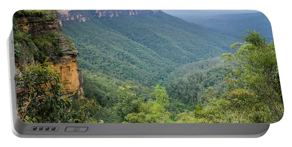 Bush Portable Battery Charger featuring the photograph Blue Mountains by Werner Padarin