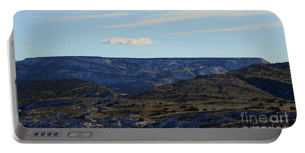 Southwest Landscape Portable Battery Charger featuring the photograph Blue plateau by Robert WK Clark