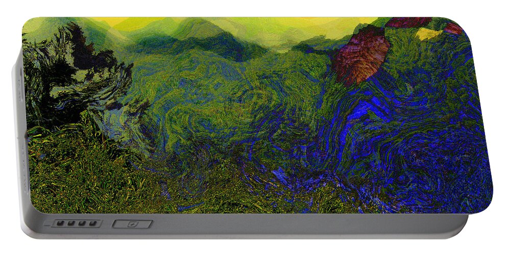 Landscape Portable Battery Charger featuring the photograph Blue Ridge Mountains by Julie Lueders 