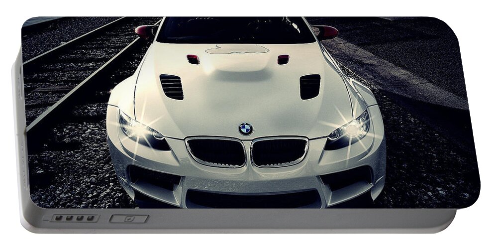 Bmw Portable Battery Charger featuring the digital art BMW by Maye Loeser