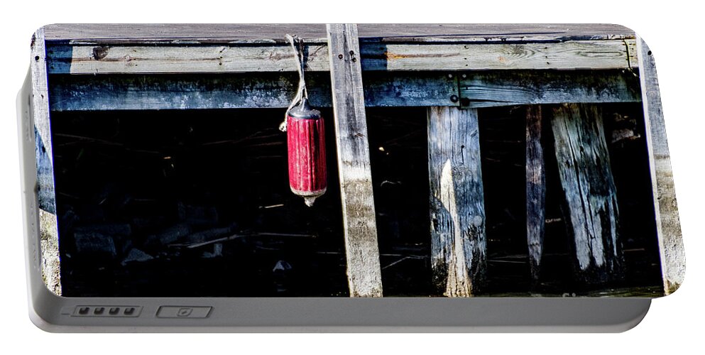 Dock Portable Battery Charger featuring the photograph Boat Bumper by William Norton