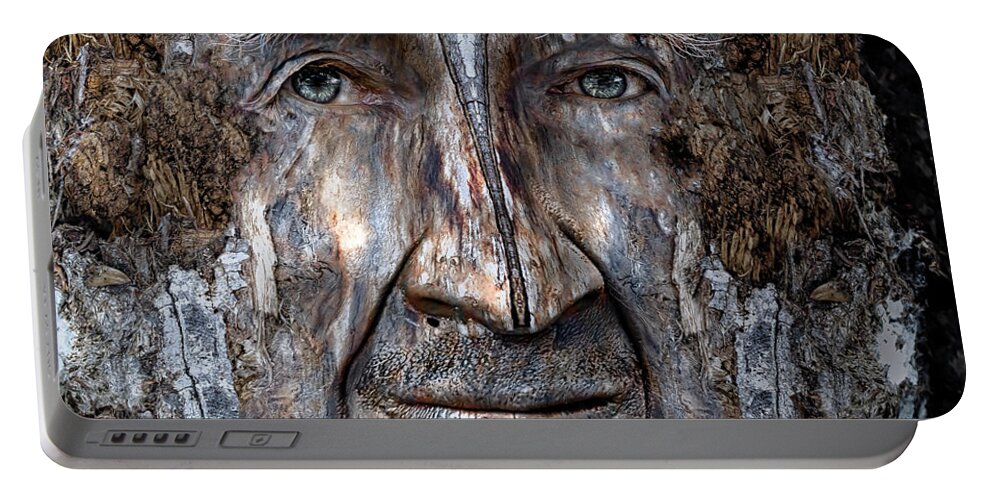 Wood Portable Battery Charger featuring the digital art Bobby Smallbriar by Rick Mosher