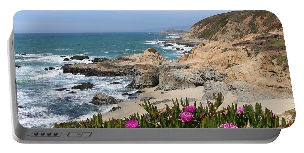Bodega Head Portable Battery Charger featuring the photograph View from Bodega Head in Bodega Bay CA by Christy Pooschke