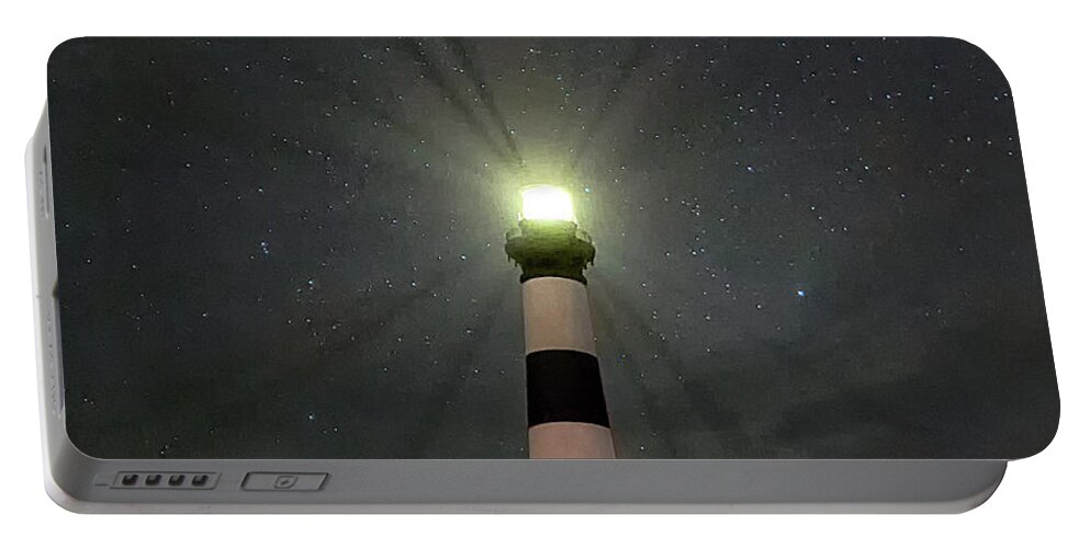 Lighthouse Portable Battery Charger featuring the photograph Bodie Beams by Art Cole