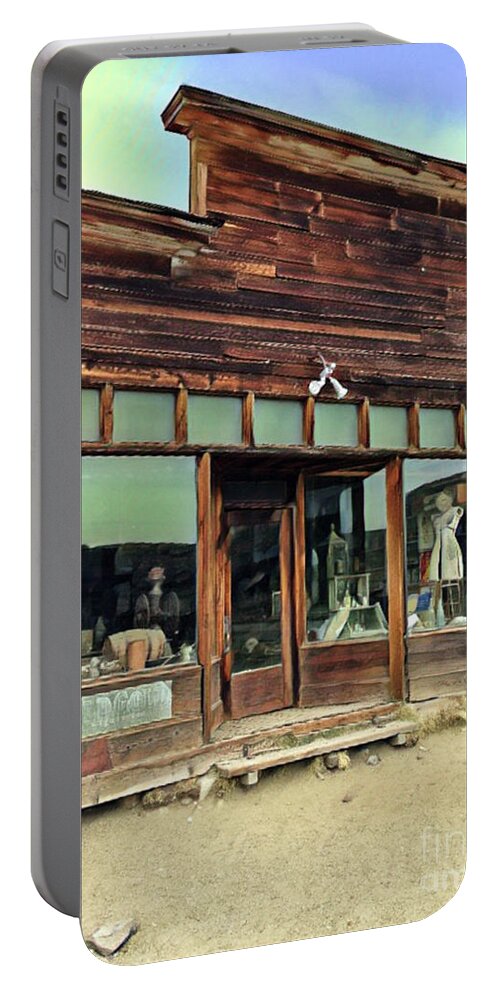 Bodie Portable Battery Charger featuring the digital art Bodie II by Jackie MacNair