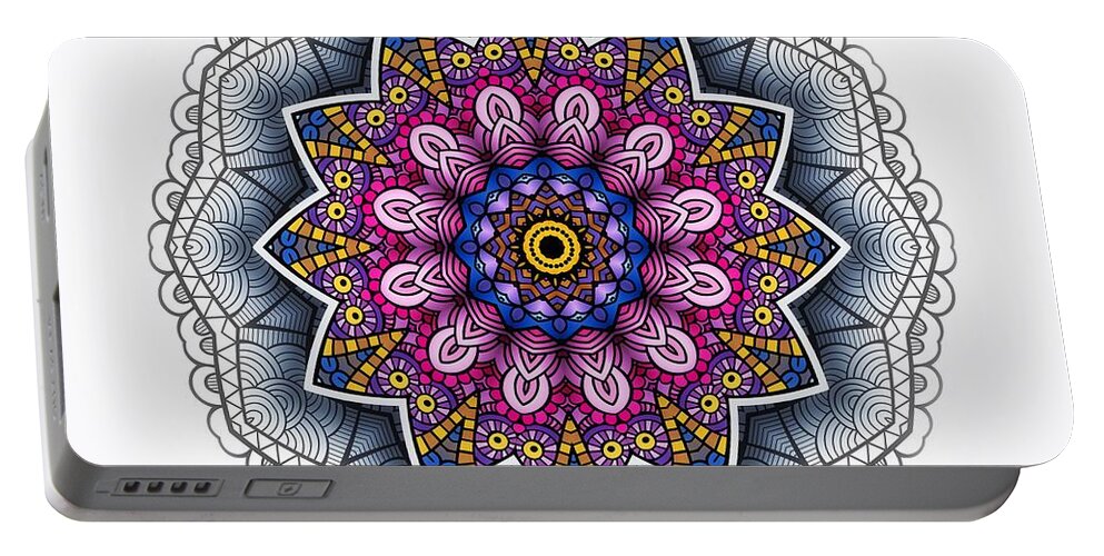 Boho Star Portable Battery Charger featuring the digital art Boho Star by Mo T
