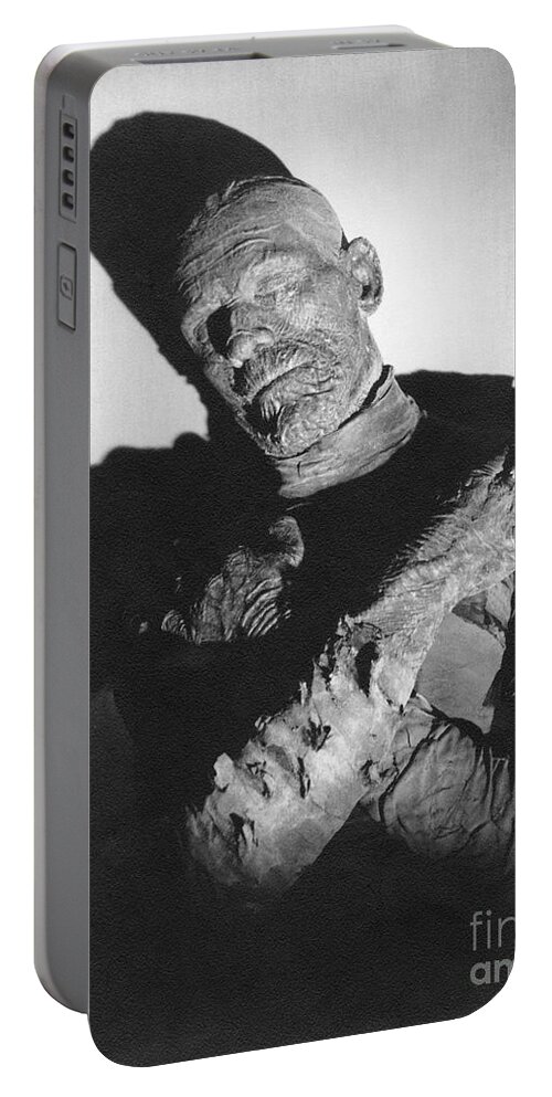 Boris Karloff Portable Battery Charger featuring the photograph Boris Karloff The Mummy by Vintage Collectables