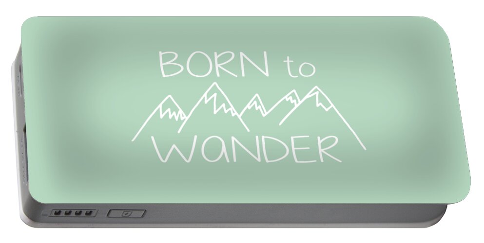 Born To Wander Portable Battery Charger featuring the digital art Born to Wander by Heather Applegate