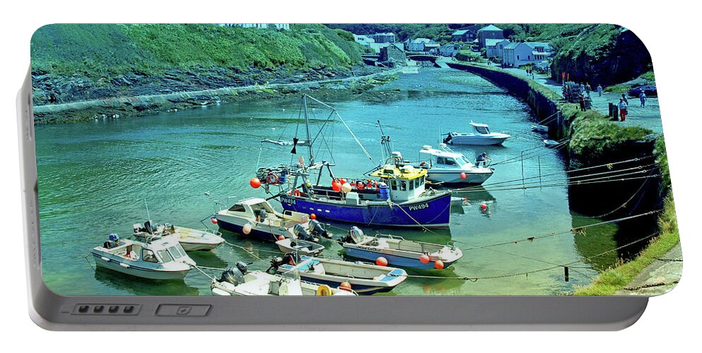 Places Portable Battery Charger featuring the photograph Boscastle by Richard Denyer