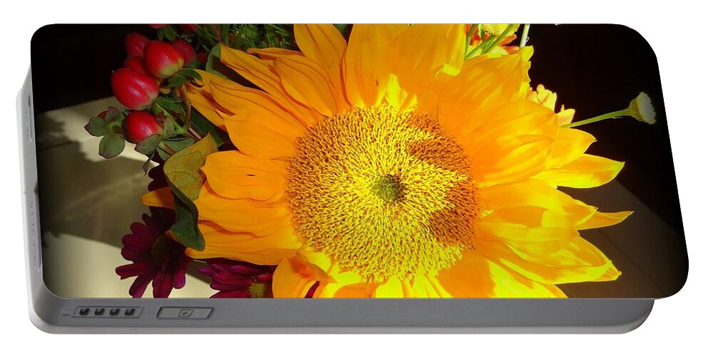 Flowers Portable Battery Charger featuring the photograph Bouquet by Donna Spadola