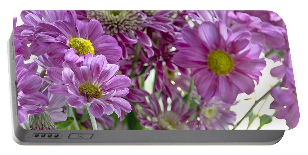 Bouquet Portable Battery Charger featuring the photograph Bouquet in the Morning. by Elena Perelman