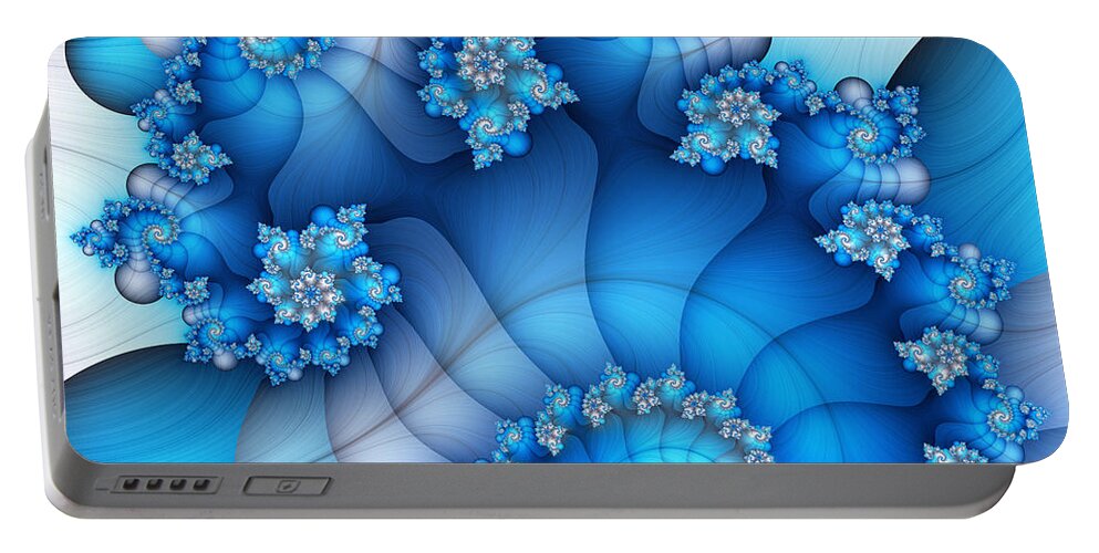 Fractal Portable Battery Charger featuring the digital art Brainstorming by Jutta Maria Pusl