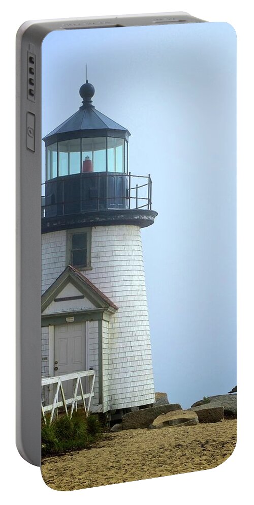 Brant Point Lighthouse Portable Battery Charger featuring the photograph Brant Point Lighthouse by Corinne Rhode