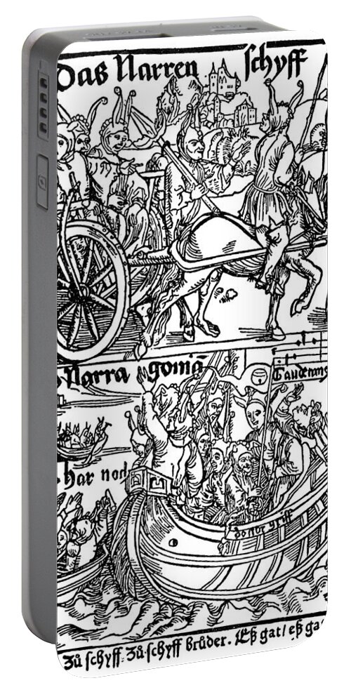 1494 Portable Battery Charger featuring the photograph Brant: Ship Of Fools by Granger