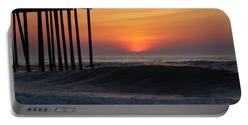 Sun Portable Battery Charger featuring the photograph Breaking Sunrise by Robert Banach
