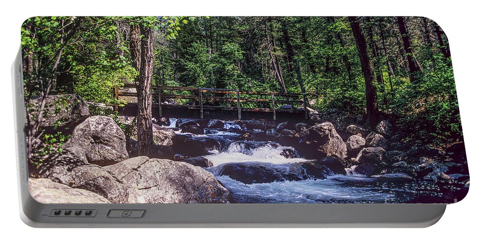 Mountains Portable Battery Charger featuring the photograph Bridge Over Troubled Water by Kathy McClure