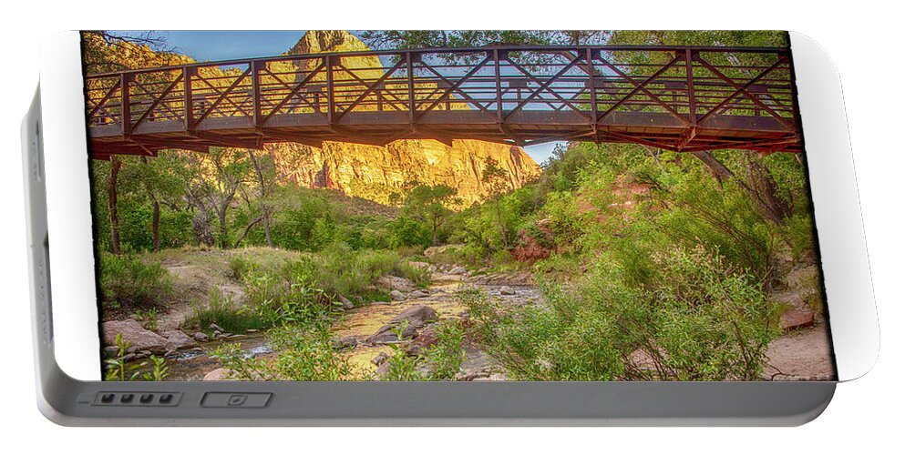 Zion Portable Battery Charger featuring the photograph Bridge by R Thomas Berner