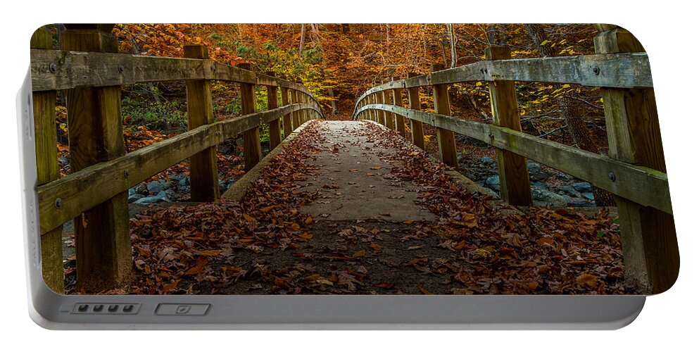Autumn Portable Battery Charger featuring the photograph Bridge to Enlightenment 2 by Ed Clark