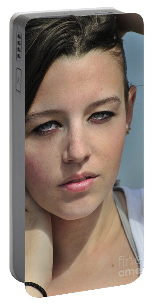 Girl Portable Battery Charger featuring the photograph Bright Sun by Robert WK Clark