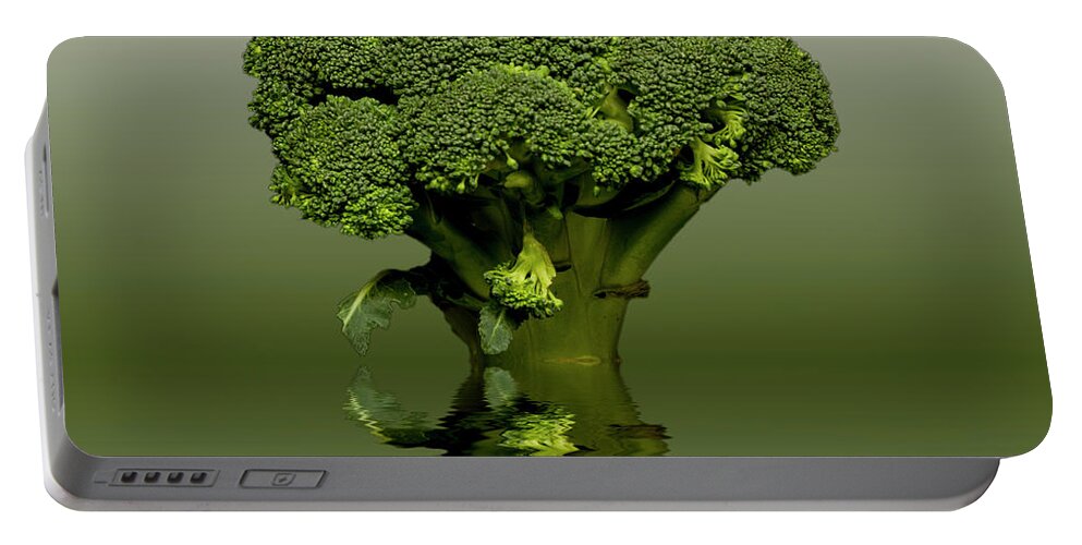 Broccoli Portable Battery Charger featuring the photograph Broccoli Green Veg by David French