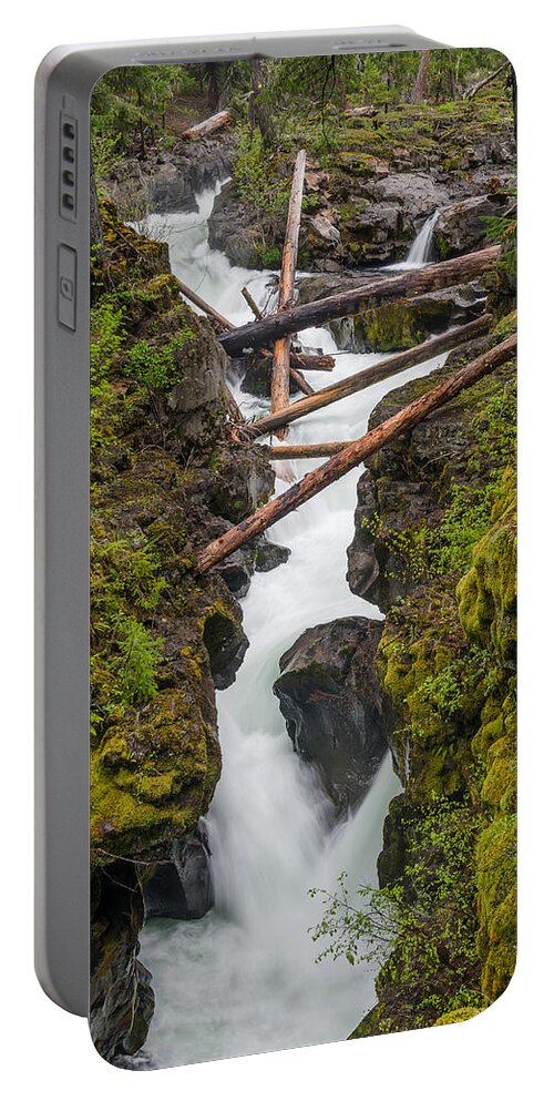 Rogue Gorge Portable Battery Charger featuring the photograph Broiling Rogue Gorge by Greg Nyquist