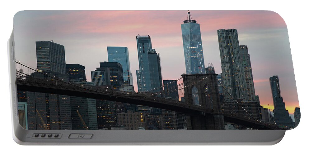 Brooklyn Bridge New York Portable Battery Charger featuring the photograph Brooklyn bridge New york by Andy Myatt