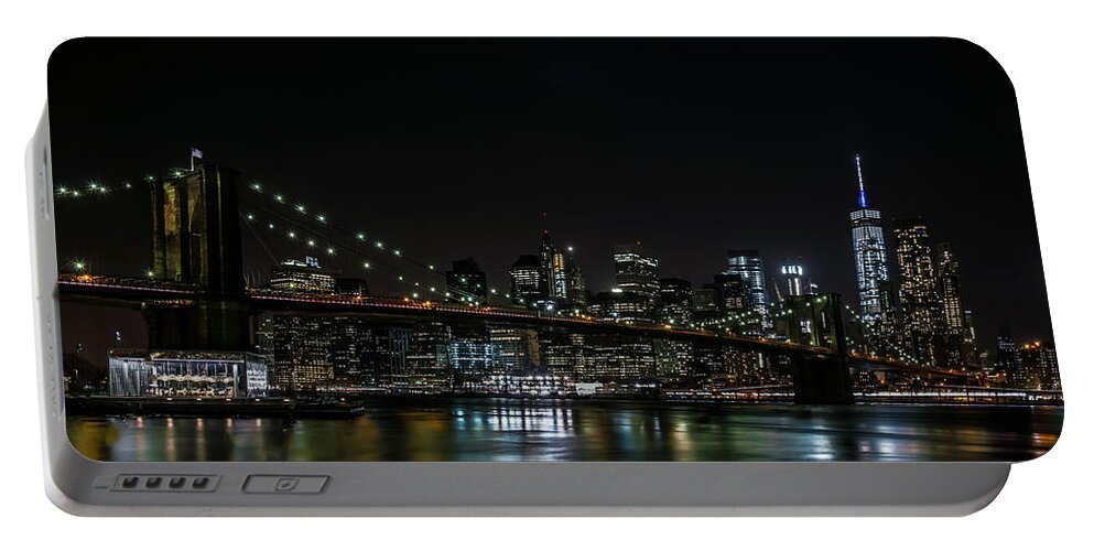 Brooklyn Bridge Portable Battery Charger featuring the photograph Brooklyn Bridge by Jaime Mercado