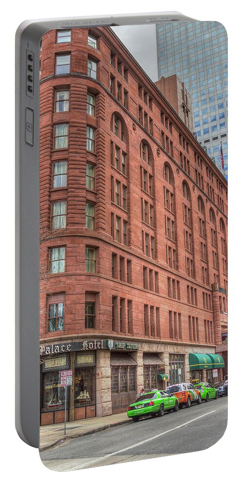Cityscape Portable Battery Charger featuring the photograph Brown Palace Hotel by Lorraine Baum