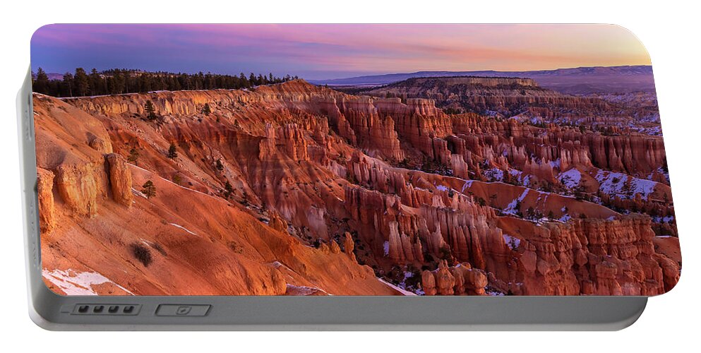 Natioanl Park Portable Battery Charger featuring the photograph Bryce Canyon at Sunrise by Jonathan Nguyen